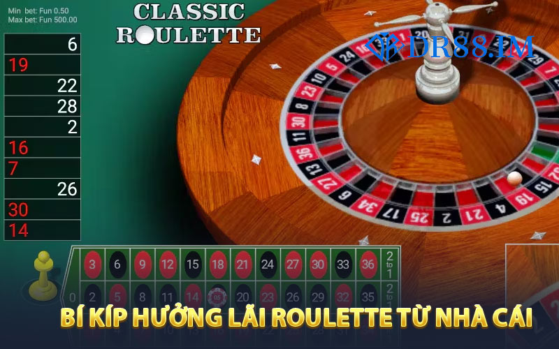 Bí kíp hưởng lãi Roulette từ nhà cái